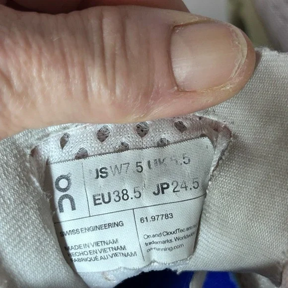 ON Running Women's Cloud Monster Frost Acacia Medium Width 7.5 - Picture 7 of 9